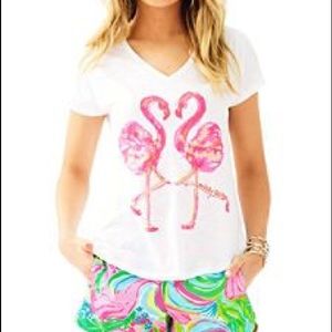 Lilly Pulitzer Flamingo Colie T-Shirt